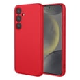 thumbnail image 1 of PANDACO Soft Shell Matte Red Case for Samsung Galaxy S25, 1 of 2