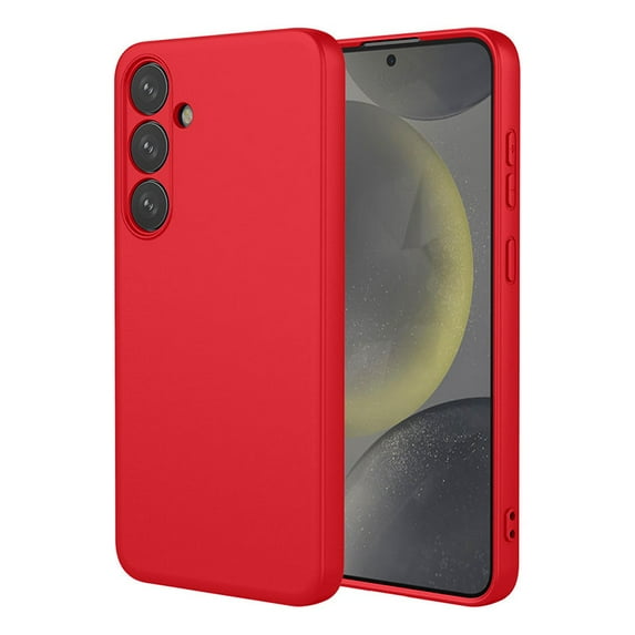 PANDACO Soft Shell Matte Red Case for Samsung Galaxy S25