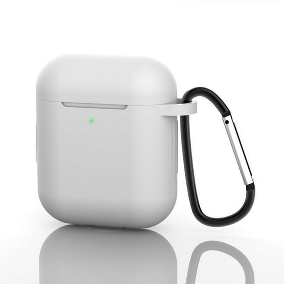 PANDACO White Soft Case for AirPods Charging Case (1st/2nd Gen)