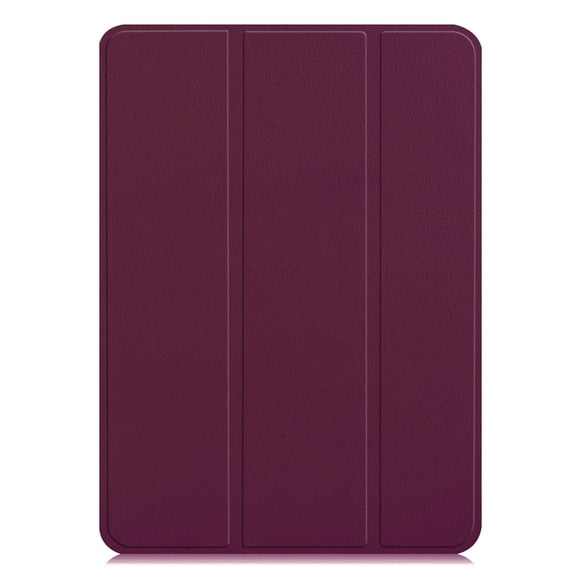 PANDACO Wine Leather Folio Case with Smart Cover for iPad Pro 12.9-inch (2018-2021)