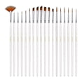 thumbnail image 1 of PANDAFLY 18 Pieces Fine Detail Paint Brush Miniature Painting Brushes Kit for Fine Detailing & Art Painting, Acrylic, Watercolor, Oil, Scale Model, Face, Nail, Airplane Kits, Rock Painting, 1 of 6