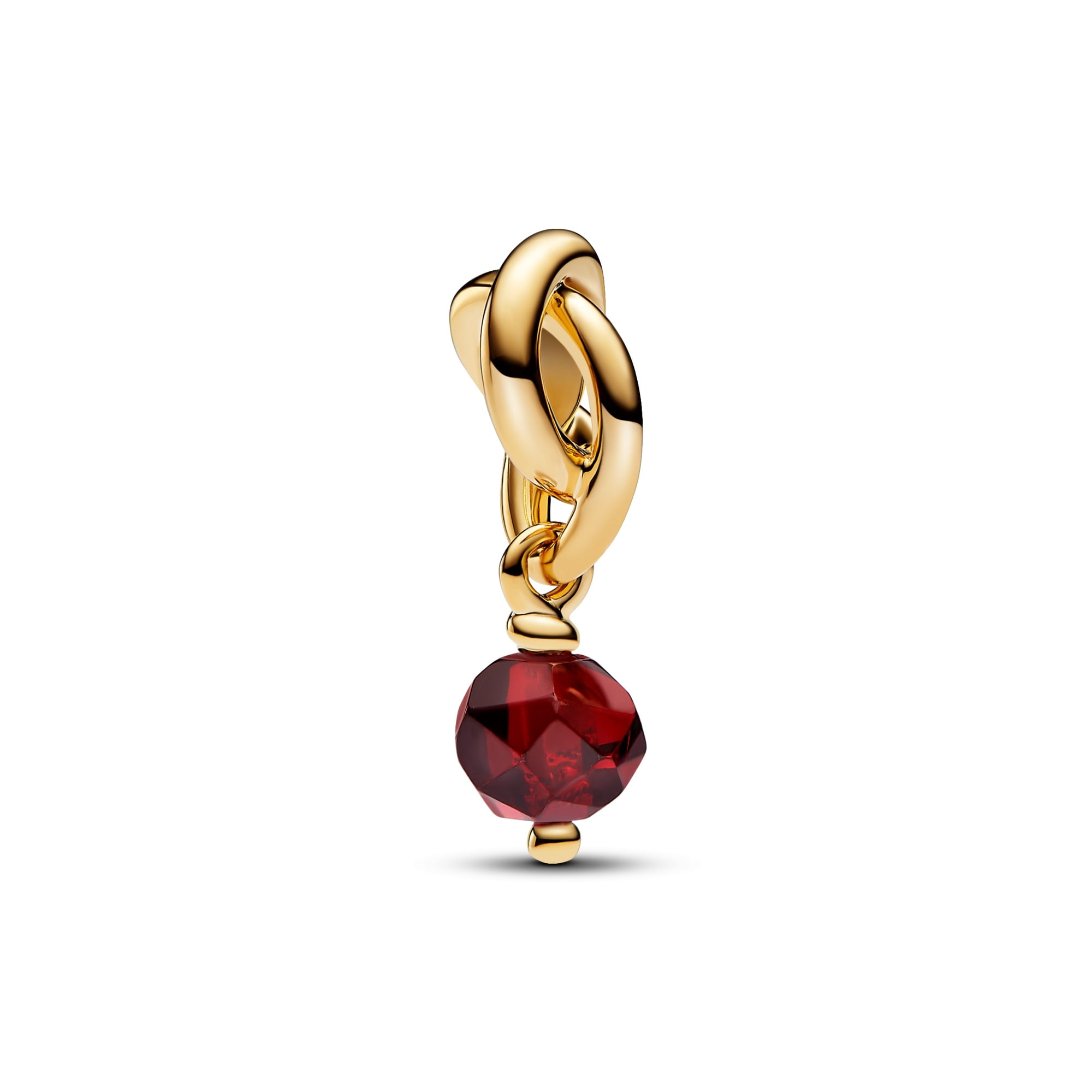Pandora Moments Faceted Red Eternity Circle Dangle Charm