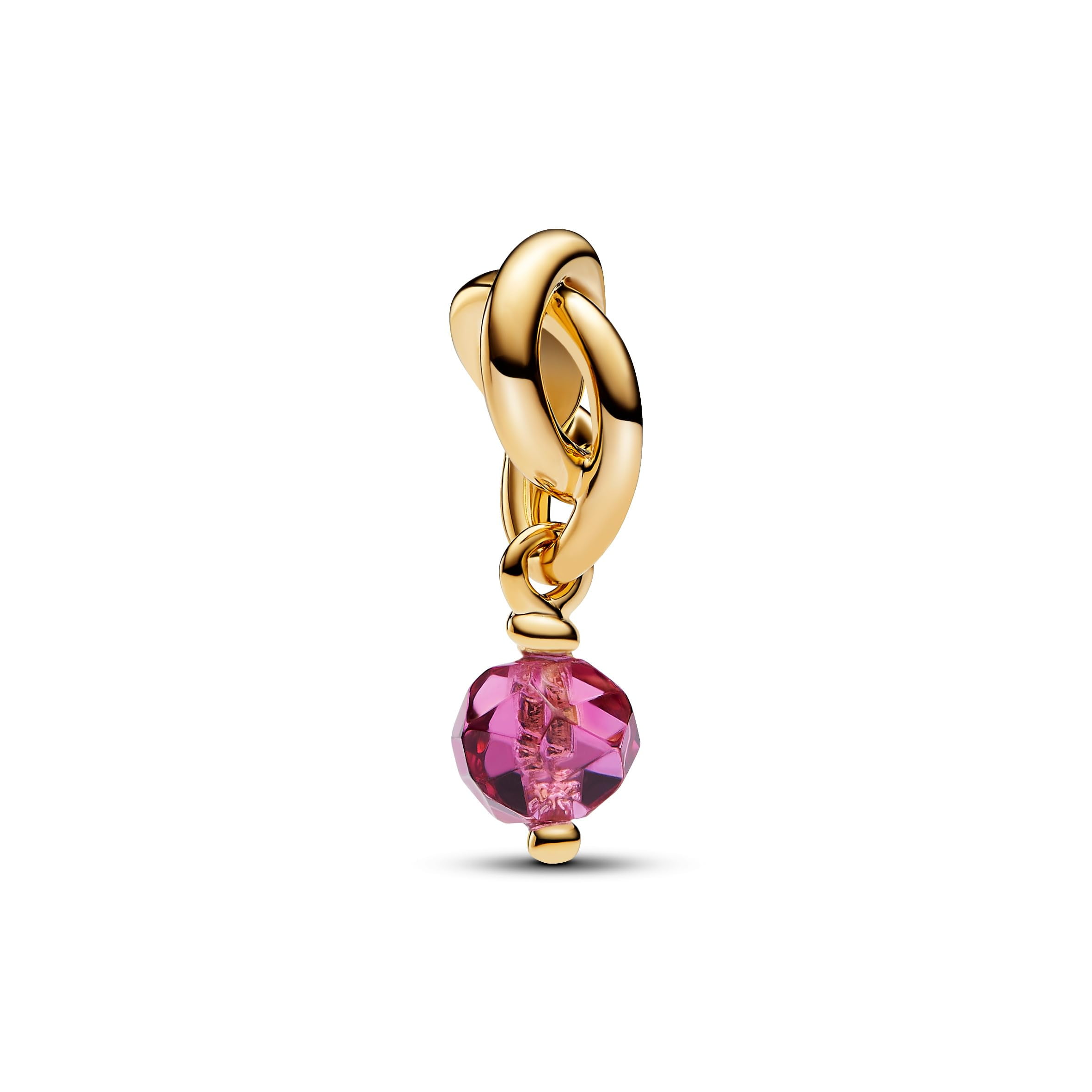 Pandora Moments Faceted Pink Eternity Circle Dangle Charm
