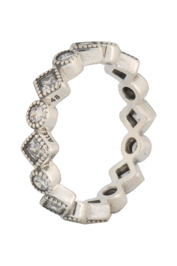 Alluring Brilliant Princess Stackable Ring