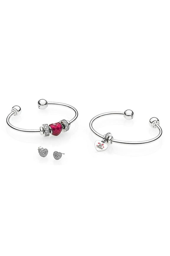 Be Mine Stacked Open Bangle Gift Set - B800775-2
