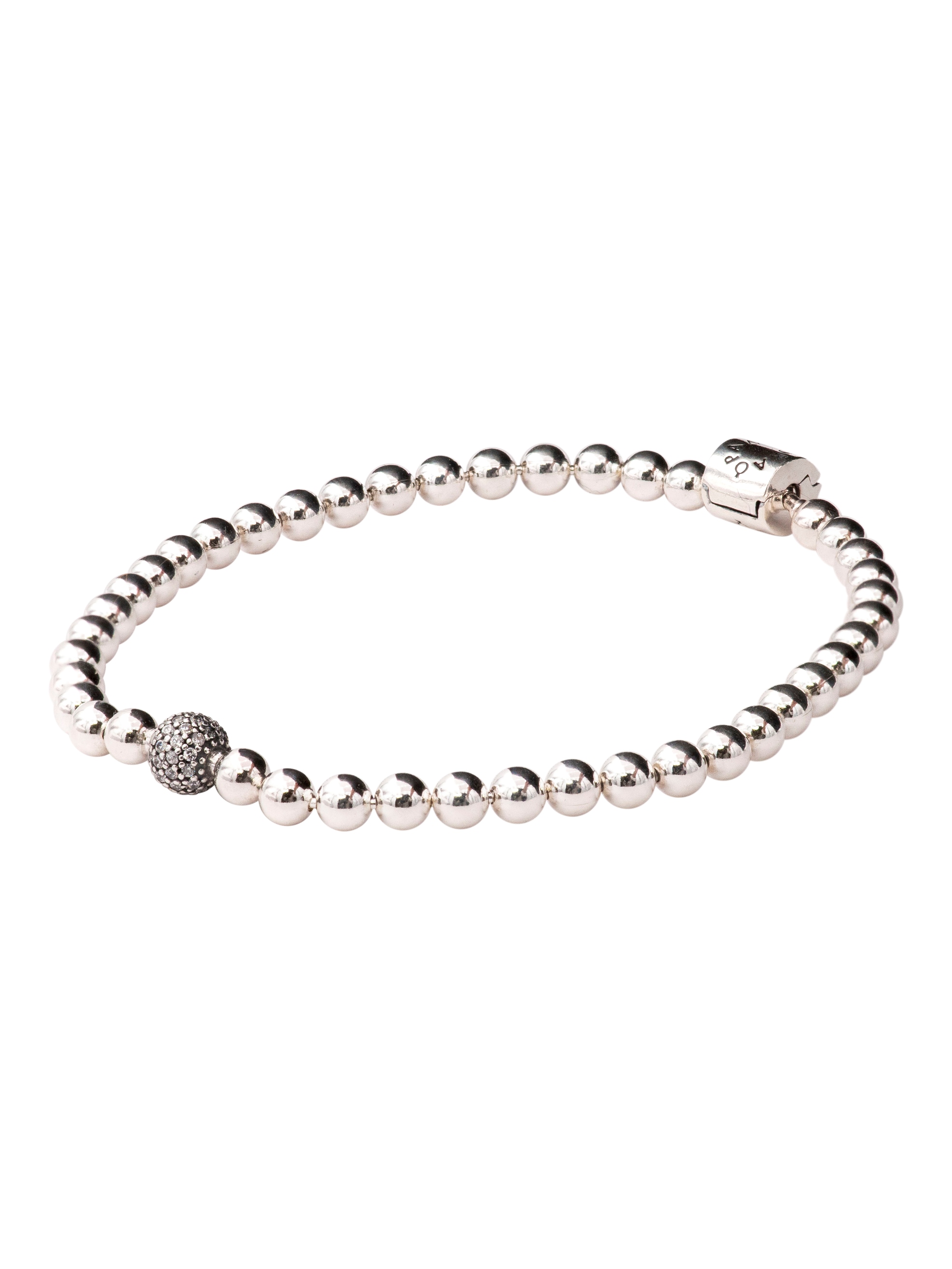 PANDORA Beads & Pave Bracelet Size 19 - 598342CZ-19 - image 1 of 6