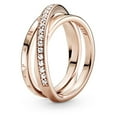 thumbnail image 1 of Pandora Rose Triple Band Ring with Clear Cubic Zirconia for Women, 1 of 1