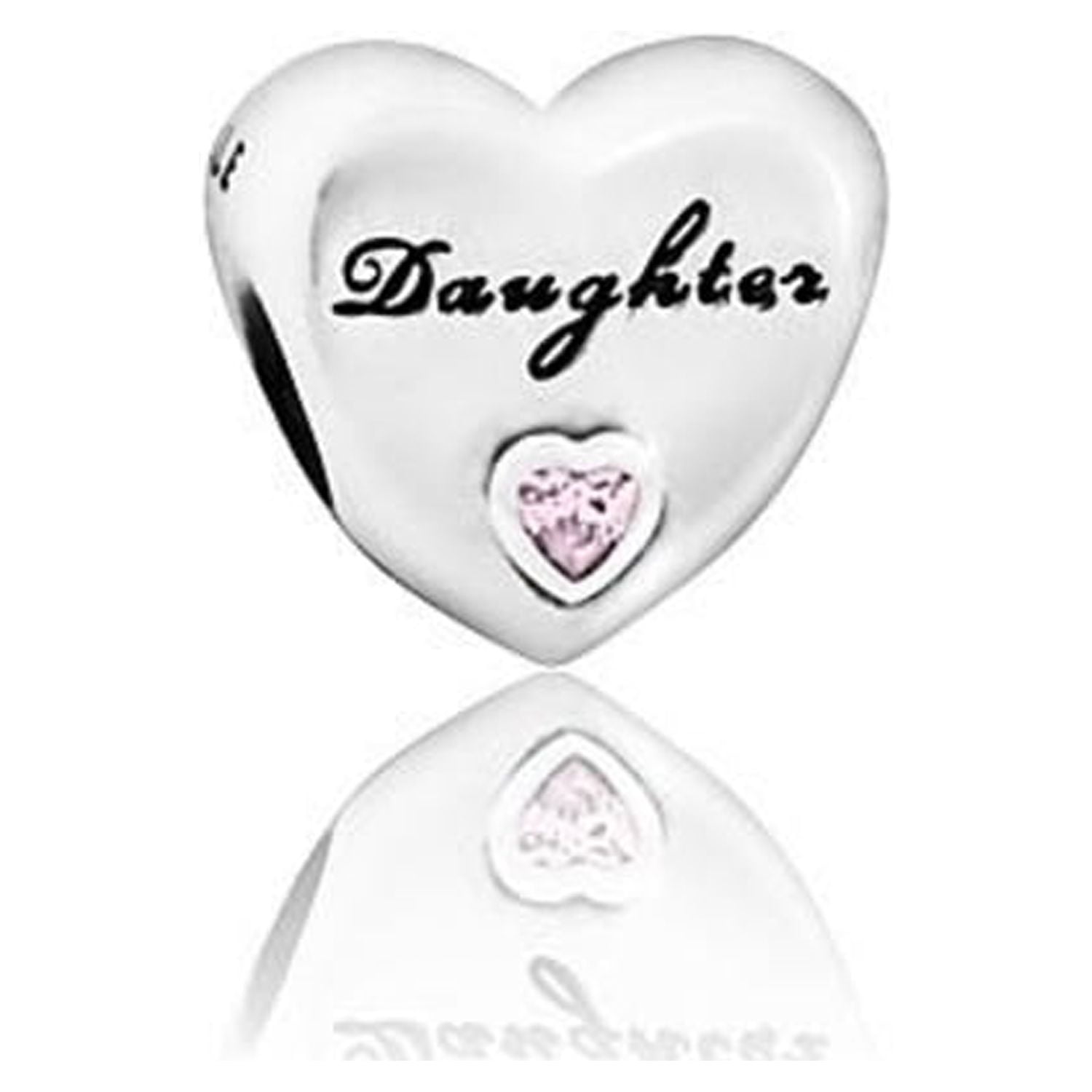 PANDORA, Daughter Heart Charm, Two Tone Sterling Silver - Walmart.com