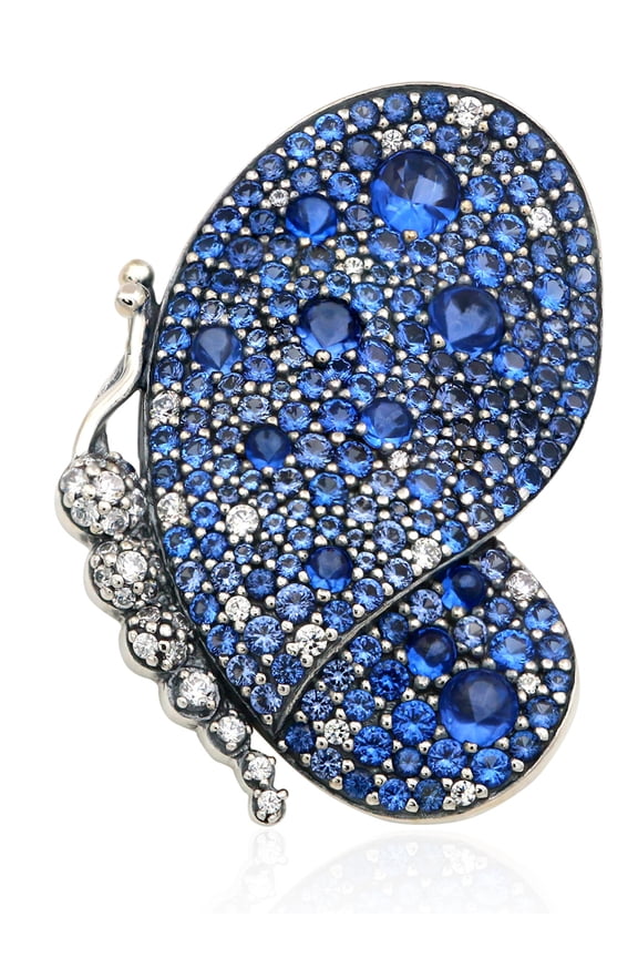 Dazzling Blue Butterfly Pendant