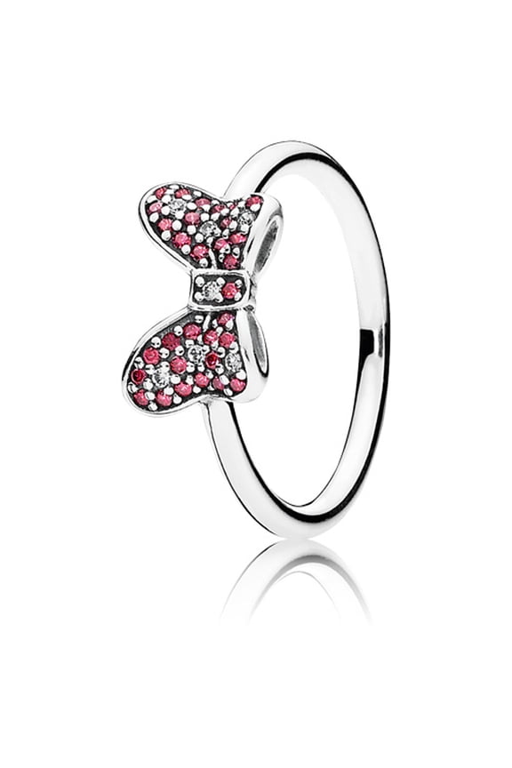 Disney - Minnies Sparkling Bow Ring - Red & Clear CZ - 190956CZR-56