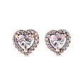 PANDORA Elevated Heart Stud Earrings - 298427C01 - Walmart.com