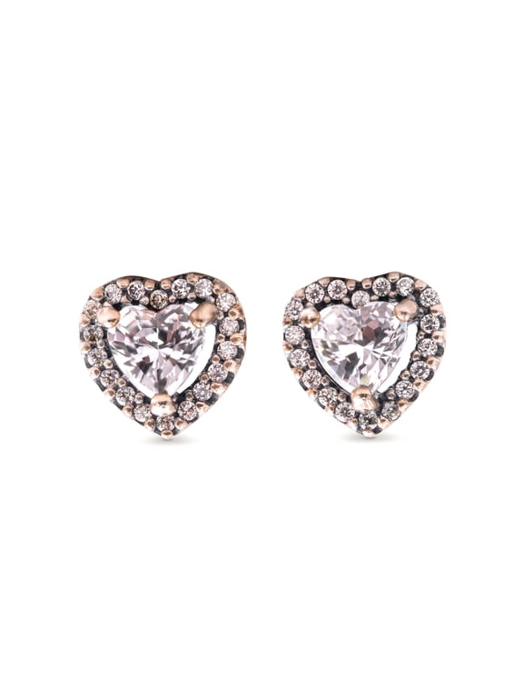 Elevated Heart Stud Earrings - 298427C01