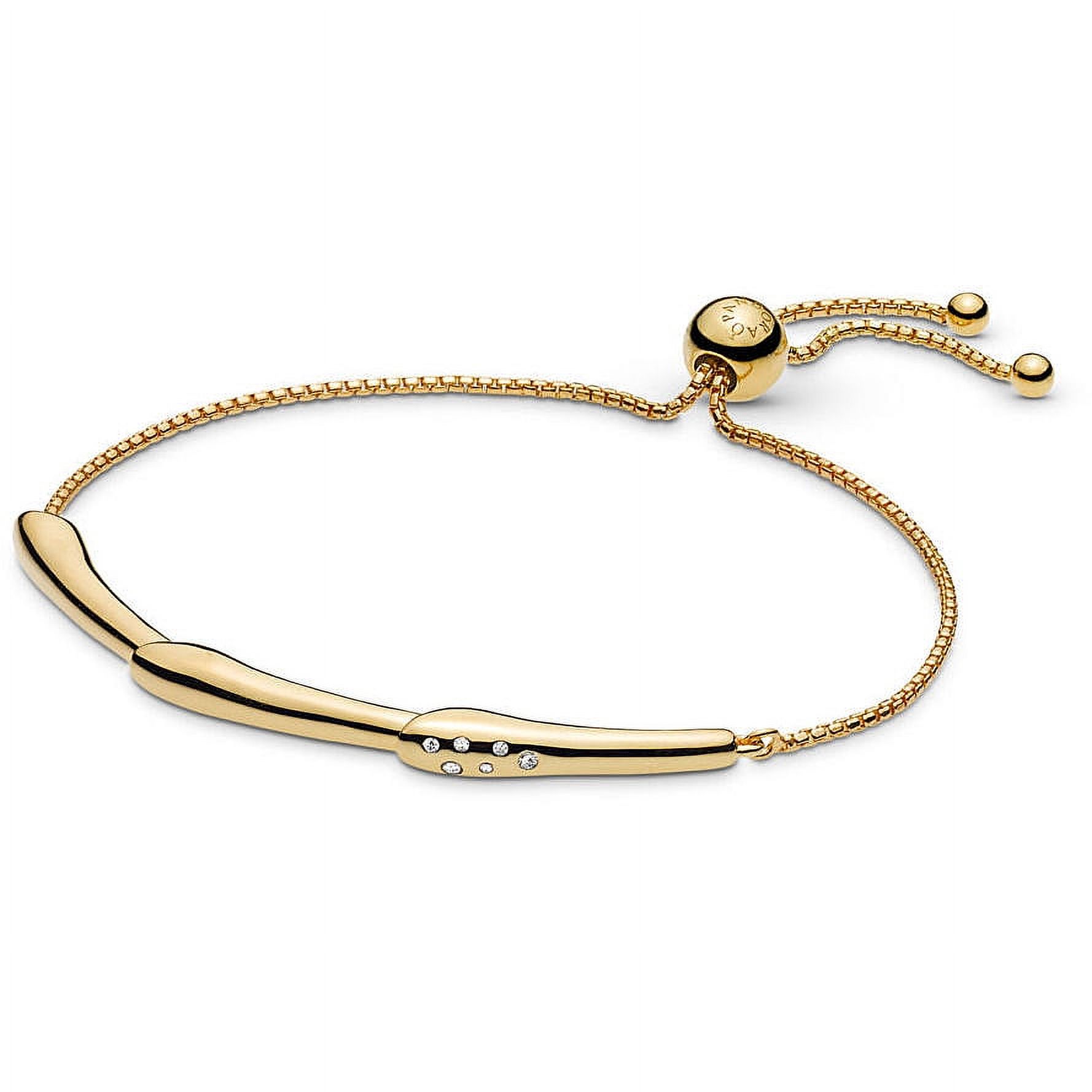 Pulsera deslizante de tallo de flor talla 9