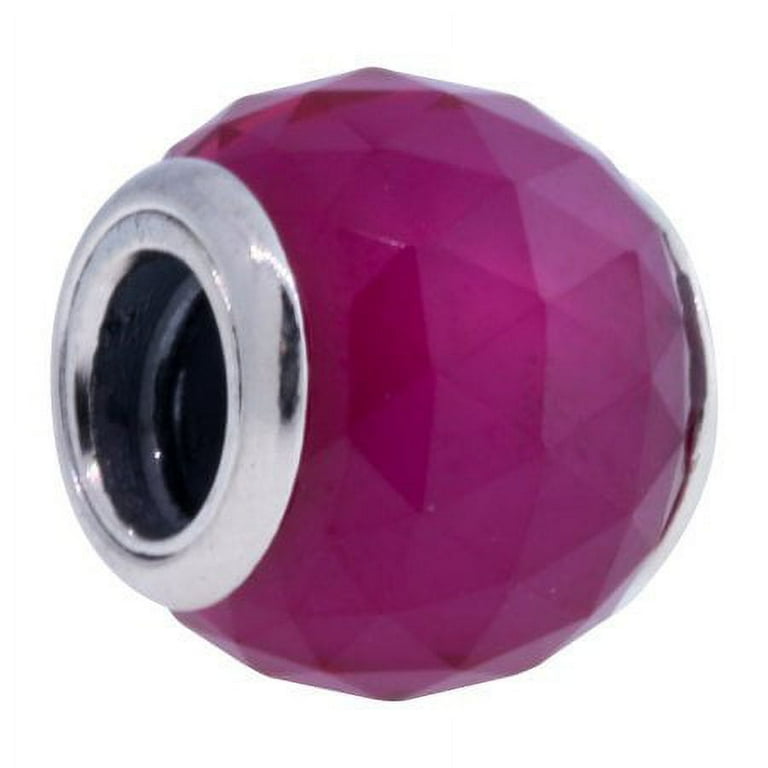 PANDORA Geometric Facets Charm - Synthetic Ruby - 791722SRU