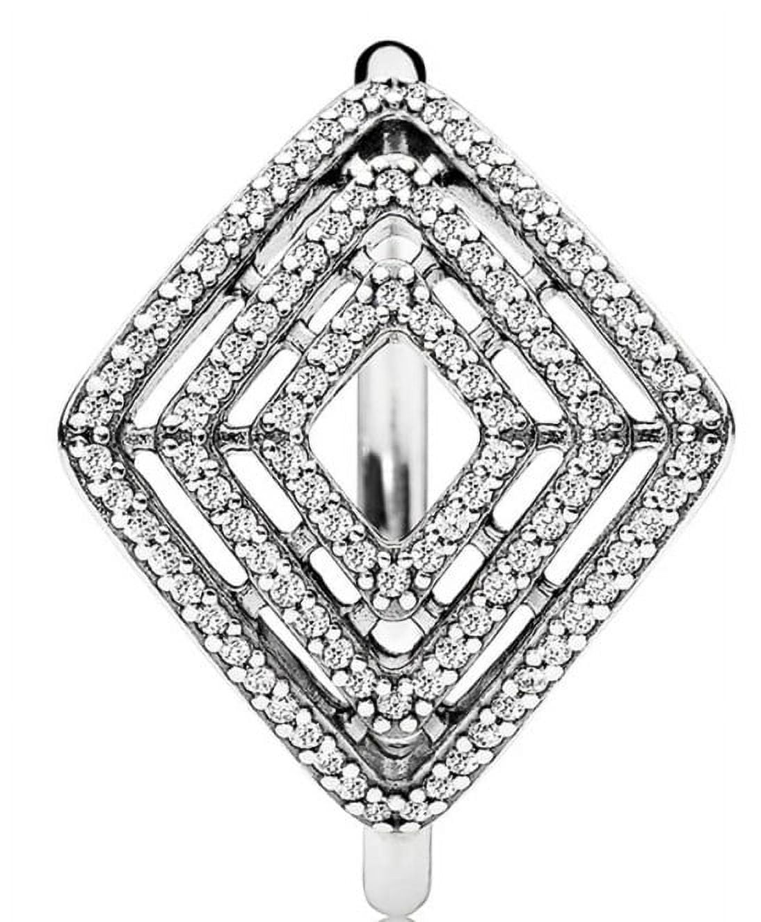PANDORA Geometric Lines Ring Clear CZ Walmart