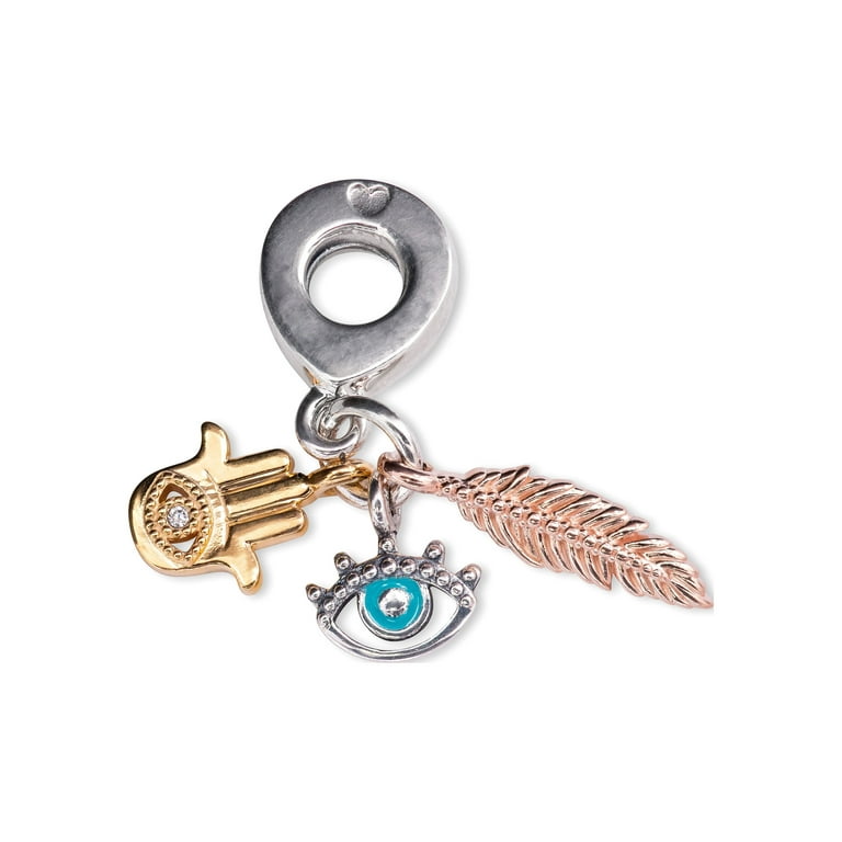 PANDORA Hamsa All-seeing Eye Feather Spirituality Dangle Charm