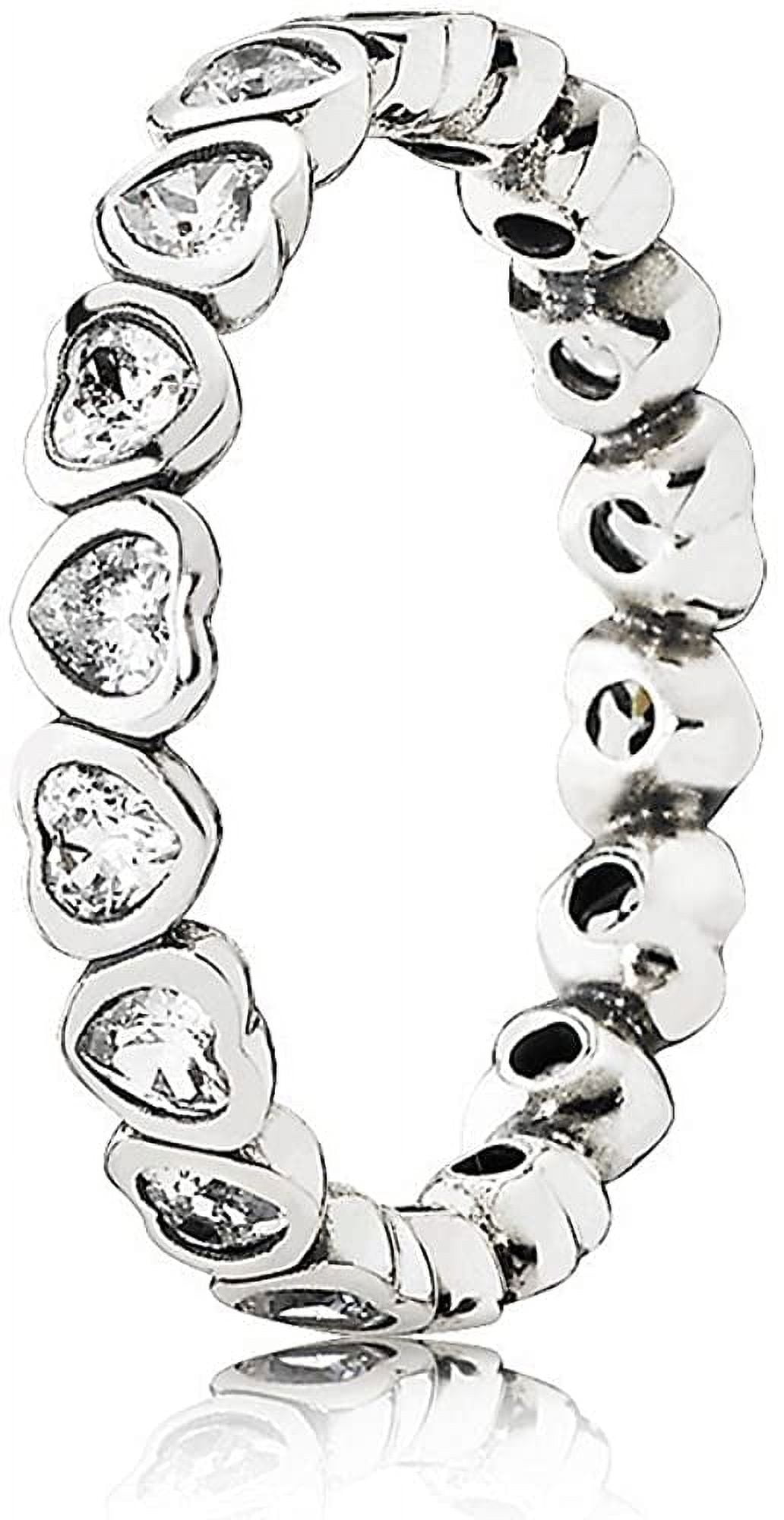 PANDORA Heart Silver Ring with Cubic Zirconia - Walmart.com PANDORA Heart Silver Ring with Cubic Zirconia - Walmart.com