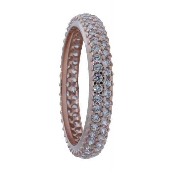 PANDORA Jewelry Inspiration Within Cubic Zirconia Ring in Rose, Size 7