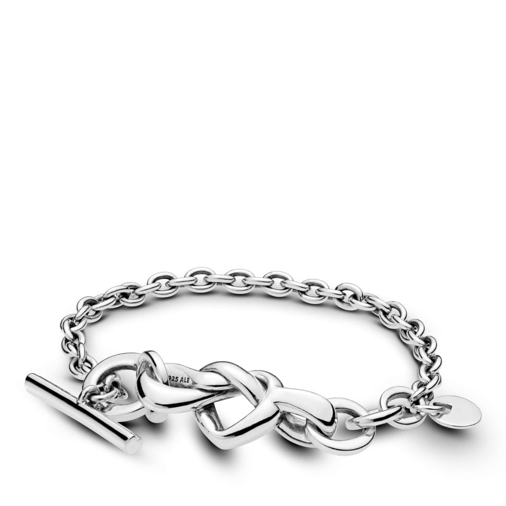 早い者勝ち　PANDORA　 ブレスレット　チャーム付き‼️ 18cm PANDORA Knotted Heart Bracelet - 7.1 inches - 598100-18 - Walmart.com