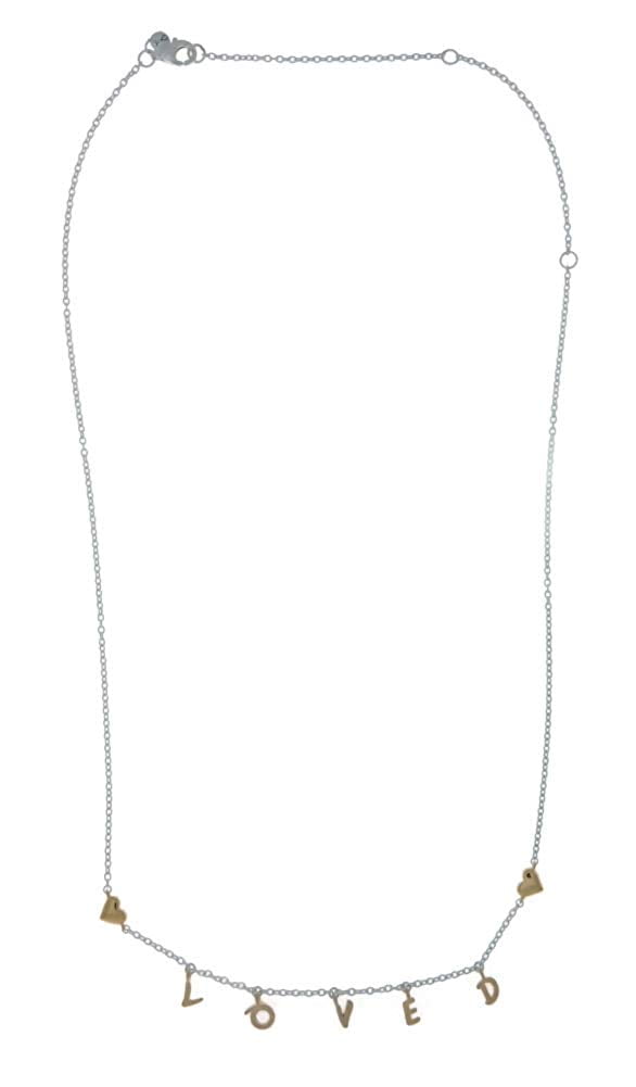 Pandora loved script on sale necklace