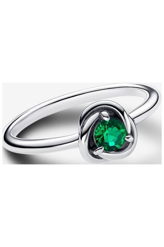 May Birthstone Eternity Circle Ring
