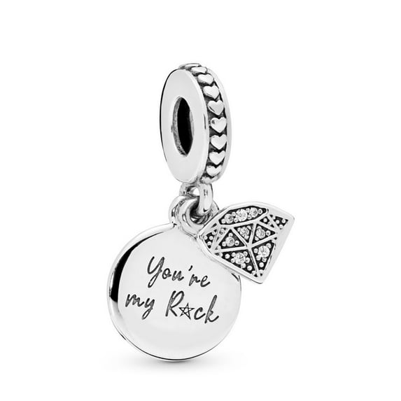 PANDORA My Rock Dangle with Youre My Rock Charm - 798102CZ