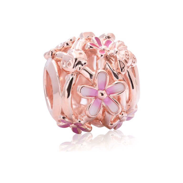PANDORA Pink Pave‘ Daisy Flower Pandora Pink Pavé Daisy Flower Charm – Fifth Avenue Jewellers