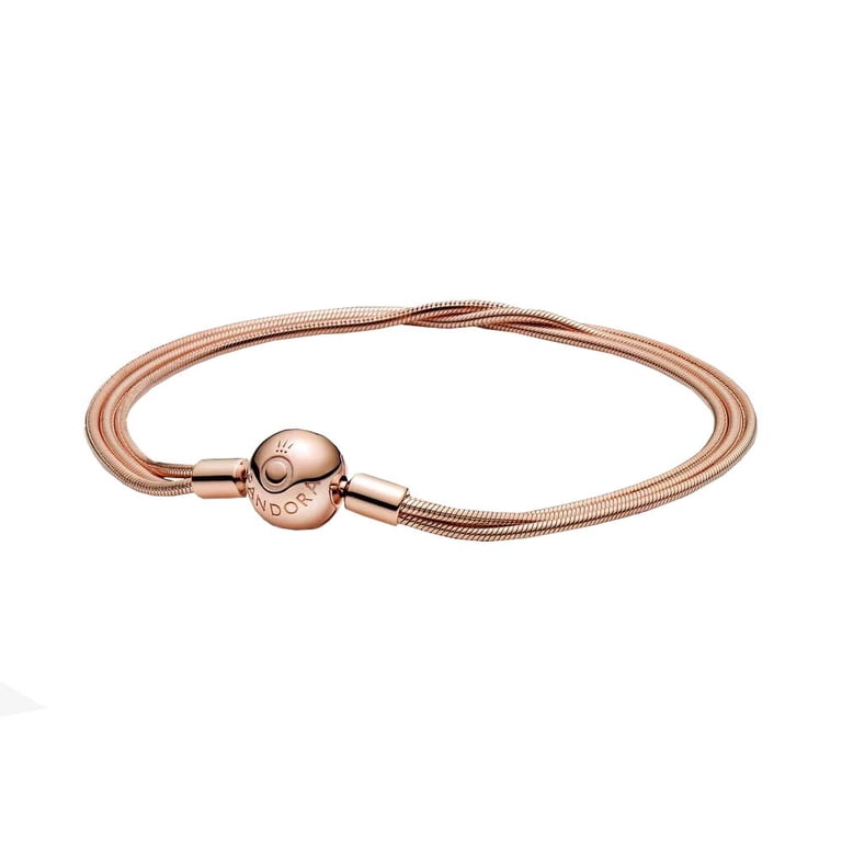 PANDORA Pandora Moments Multi Snake Chain PANDORA Rose Bracelet 