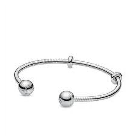 PANDORA Pandora Moments Snake Chain Style Open Bangle Size 6.3 - 598291-1