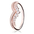 thumbnail image 1 of PANDORA Princess Wishbone Ring Size 8.5 - 187736CZ-58, 1 of 7