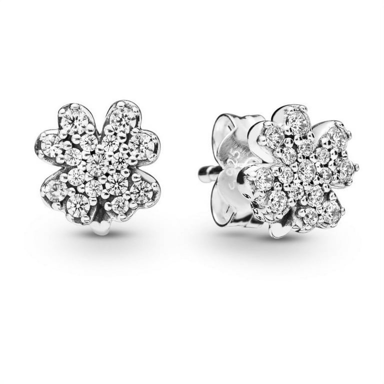 Pandora four leaf clover earrings discount