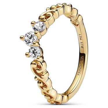 Pandora Gold Regal Swirl Tiara Ring With Gift Box (7)