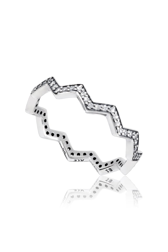 Shimmering Zigzag Ring