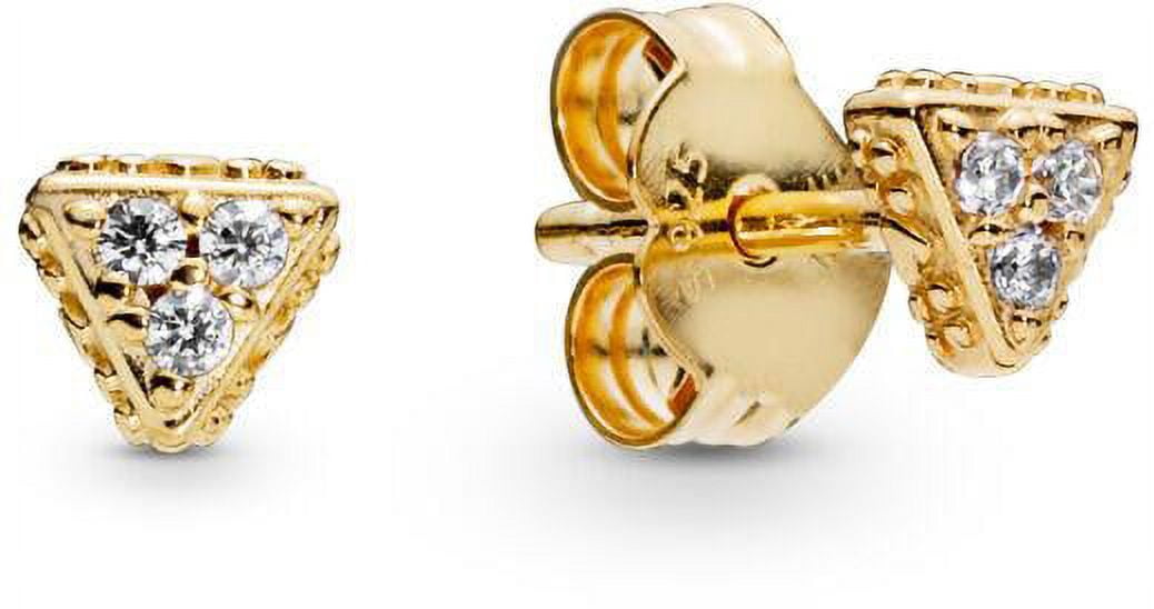 Pandora triangle earrings deals