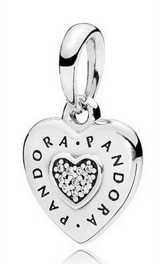 アクセサリー coppepan New Authentic PANDORA Signature Logo Pave Circle Y-Necklace