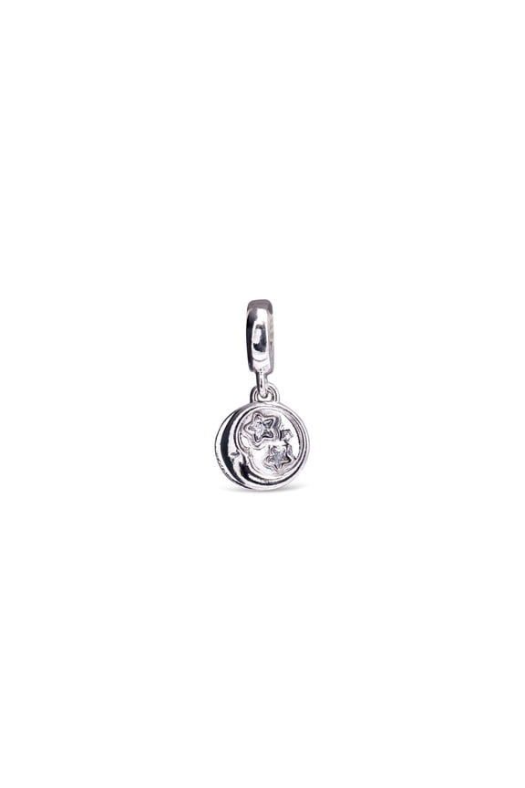 Sleeping Moon and Stars Dangle Charm