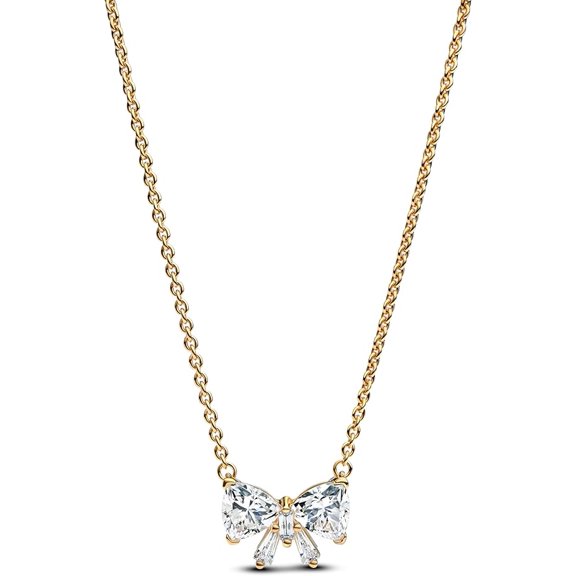 Pandora Timeless Sparkling Bow Necklace