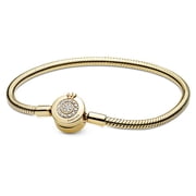 PANDORA Sparkling Crown O Snake Chain Bracelet