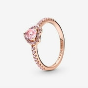 PANDORA Sparkling Pink Elevated Heart Ring With Gift Box (5)