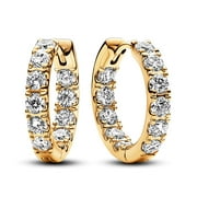 PANDORA Sparkling Row Eternity Hoop Earrings