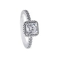 thumbnail image 1 of PANDORA Square Sparkle Halo Ring, 1 of 2