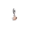 thumbnail image 1 of PANDORA Two-Tone Double Heart Dangle Charm, 1 of 2