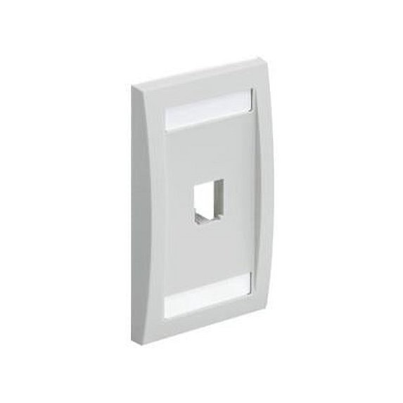 Panduit CFPE1IWY Single-Gang Faceplate 1-Port White