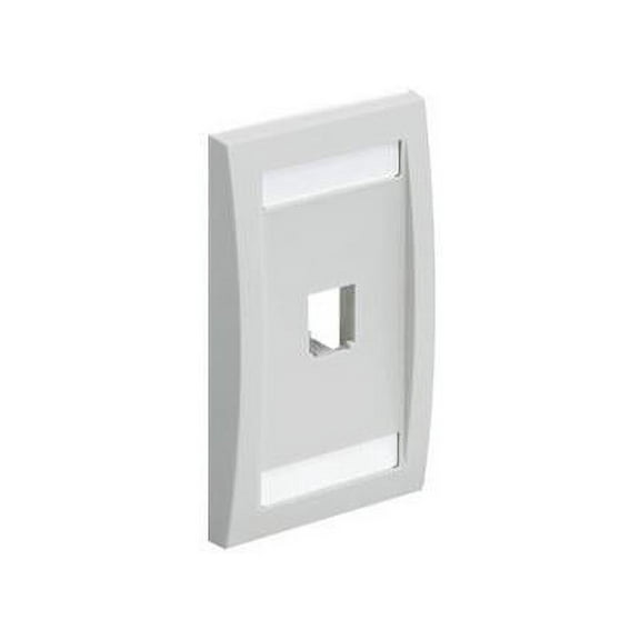 Panduit CFPE1IWY Faceplate 1pt Sgl Gang Exec Off Wht