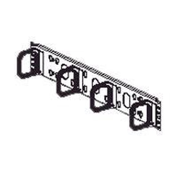 PANDUIT Open-Access Horizontal Cable Manager - Cable Manager - Black - 2U Rack Height - 19" Panel Width