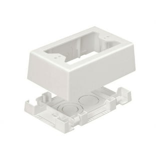 Panduit JBP2IW 2-Gang Outlet Box, Off White, 2-Piece