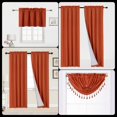 thumbnail image 1 of PANELS OR VALANCES SOLID BLACKOUT ROD POCKET FOAM LINED WINDOW CURTAIN TREATMENT, 1 of 2