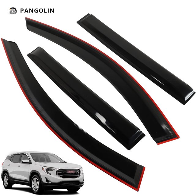 PANGOLIN 4Pcs Car Window Visors Wind Deflector Compatible with 2018