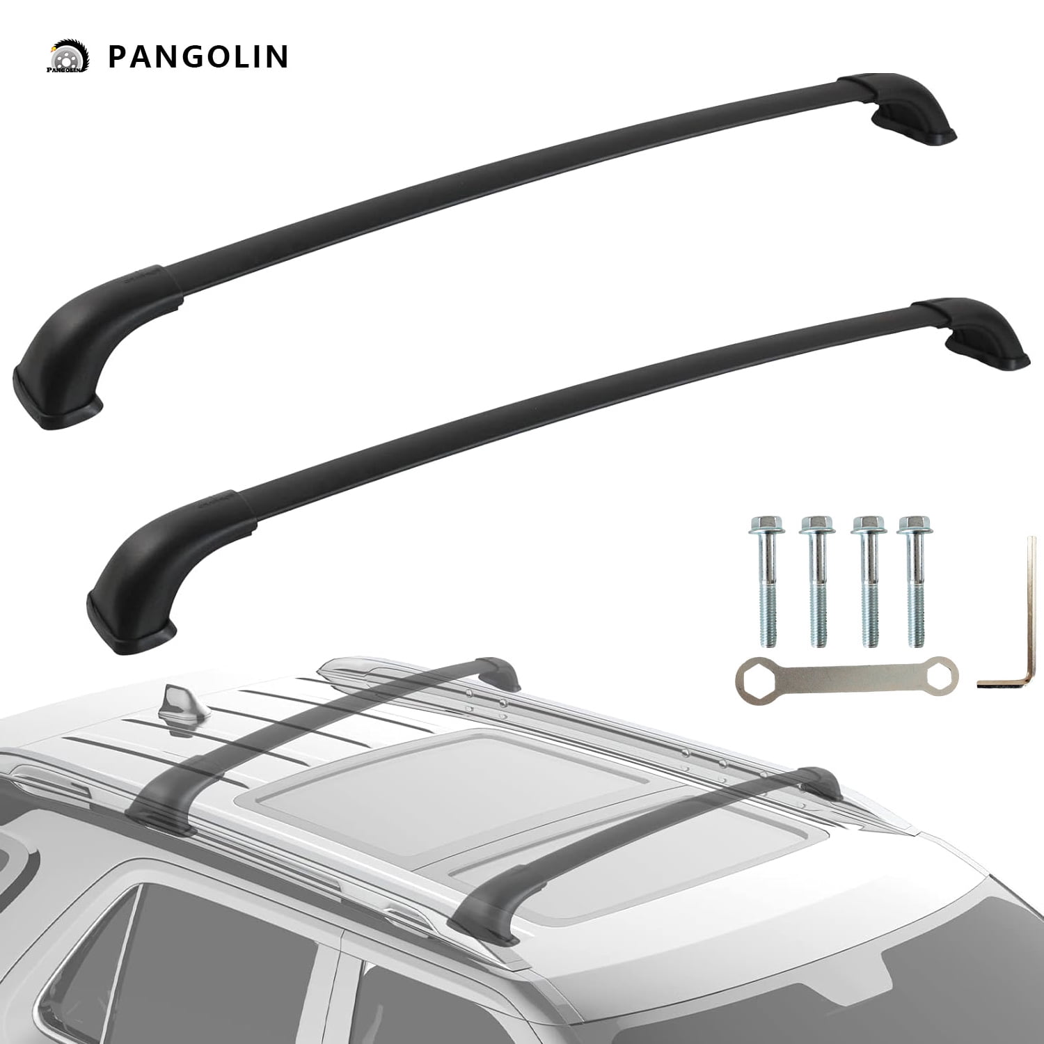 PANGOLIN Car Roof Rack Cross Bars Compatible with 20142019 Toyota