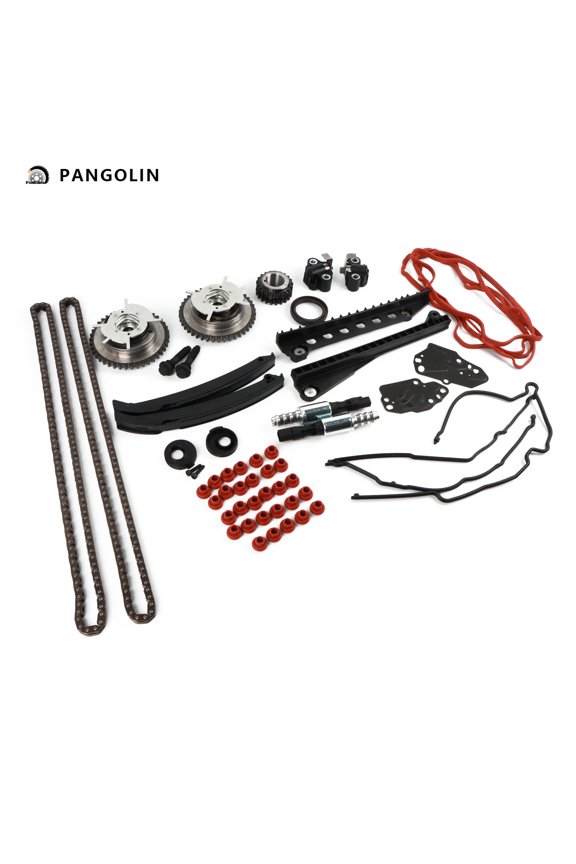 Engine Timing Chain Kit with Cam Phasers VVT Valves Fit for 2004-2009 F150 F250 F350 Lincoln Expedition 5.4L, 24 Valve Engine Replacement Part